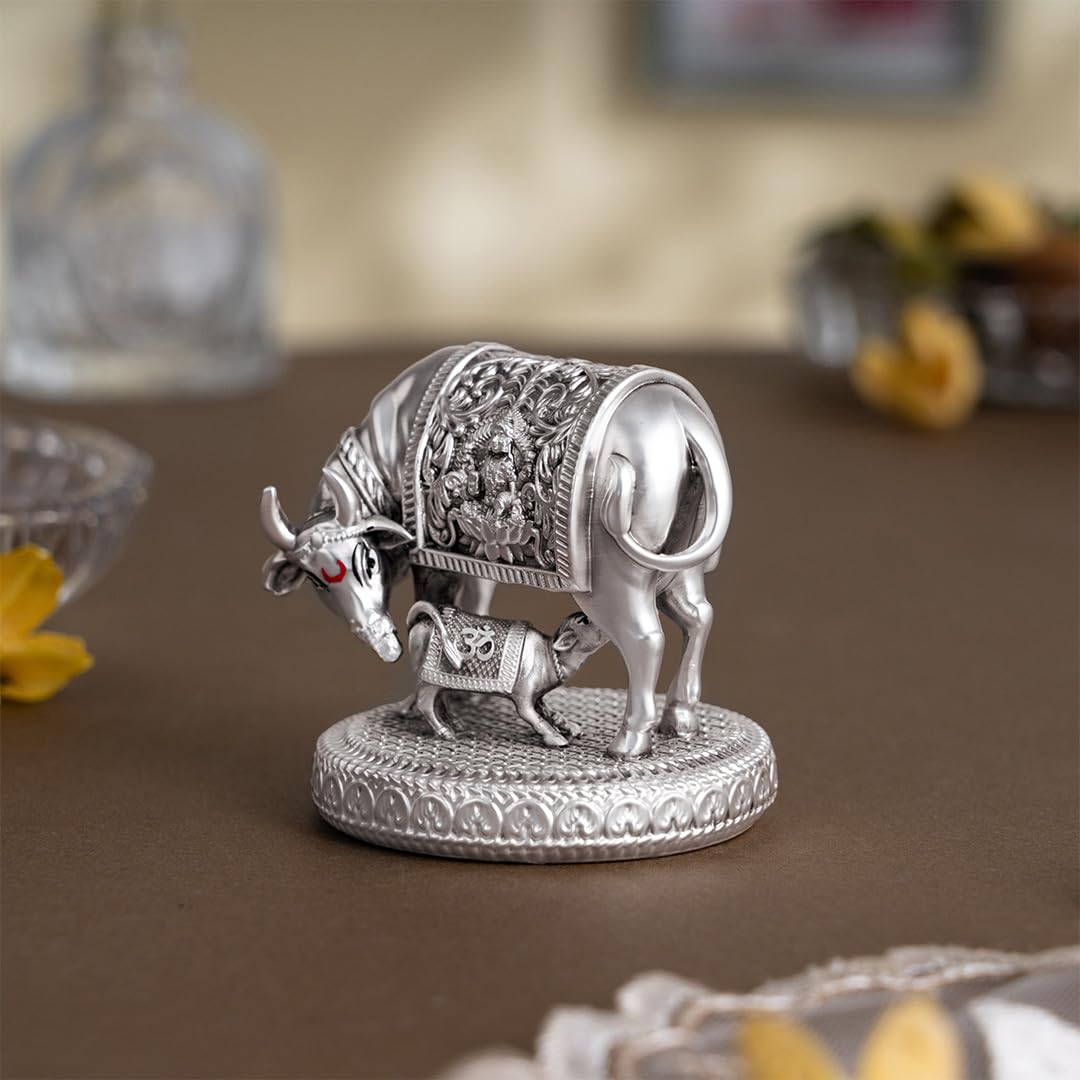 Kamdhenu Cow and Calf Statue