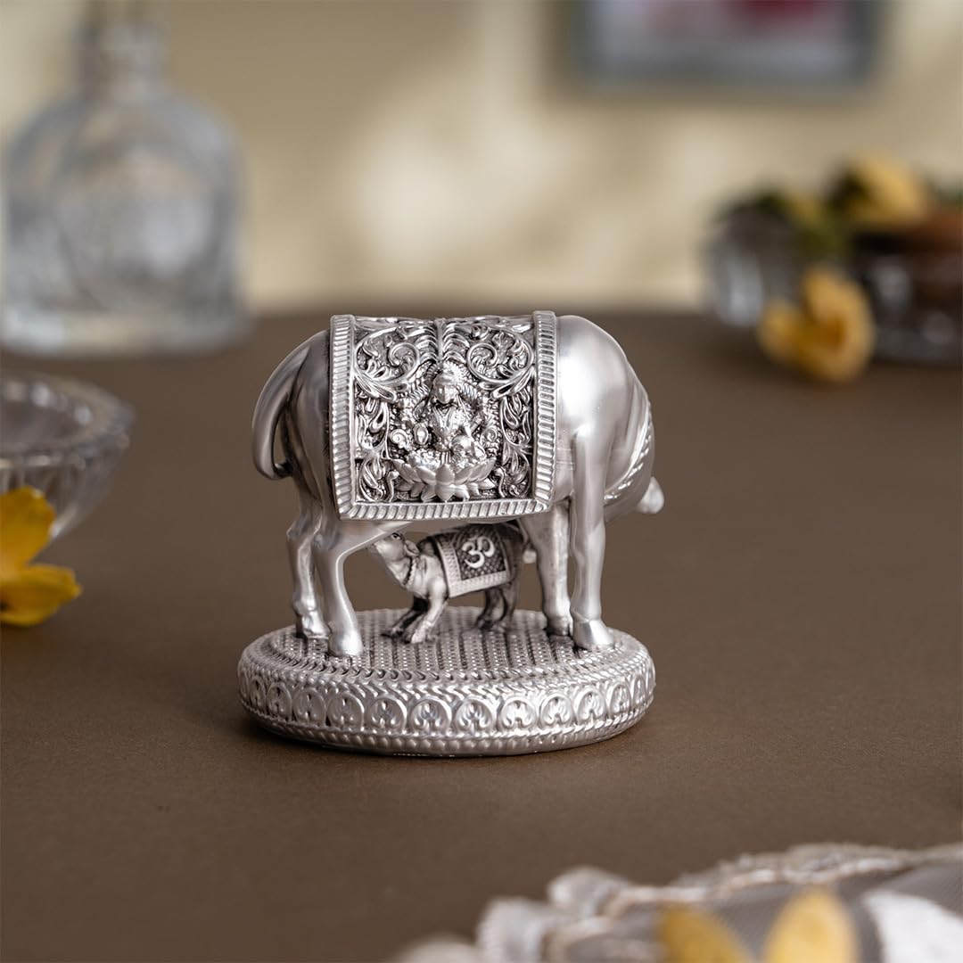 Kamdhenu Cow and Calf Statue