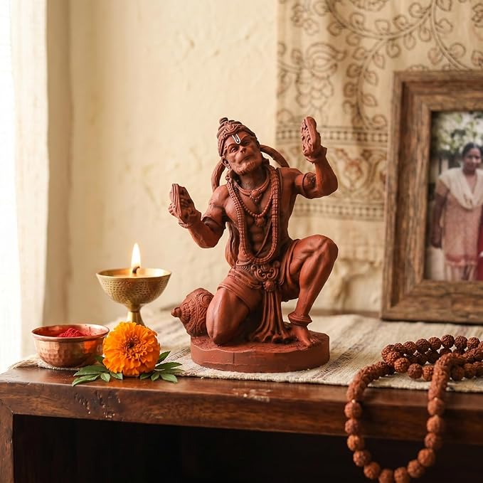 Ram Rasik Hanuman Idol - Sindoor
