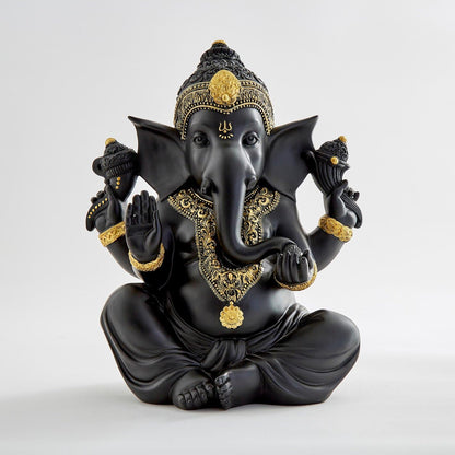 Ganesha Statue - Black Edition