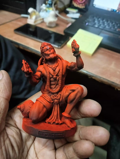 Ram Rasik Hanuman Idol - Sindoor